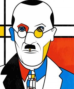 Piet Mondrian Art paint by number