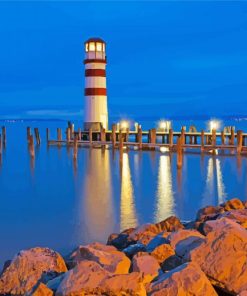 Podersdorf Lighthouse Austria paint by number