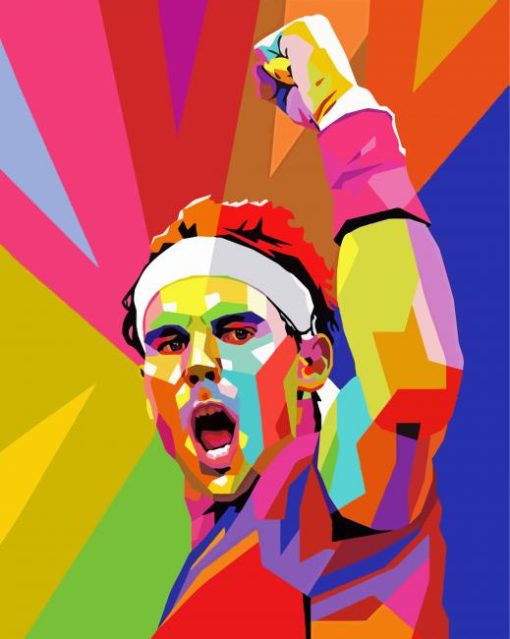 Pop Art Rafael Nadal paint by numbers