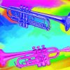 Pop Art Trumpets paint by number