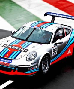 Porsch 911 Martini Car paint by number
