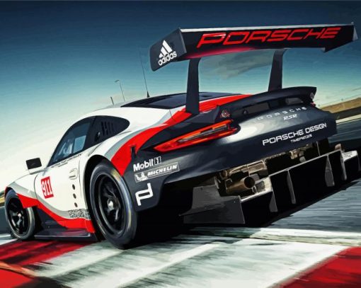 Porsche Sport Car paint by number