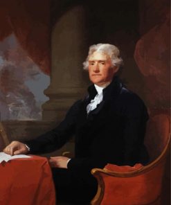 President Thomas Jefferson paint by number