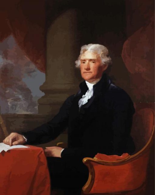 President Thomas Jefferson paint by number