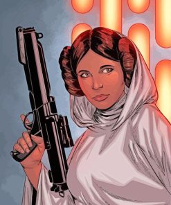 Princess Leia Organa paint by number