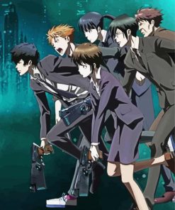 Psycho Pass Anime Character paint by number