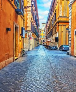 Rome Streets paint by number