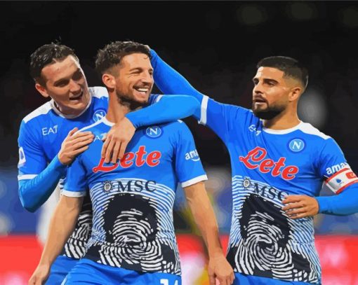 SSC Napoli paint by numbers