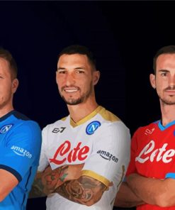SSC Napoli Players paint by numbers