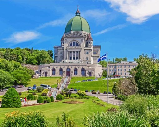 St Joseph Oratory Of Mount Royal Canada paint by numbers