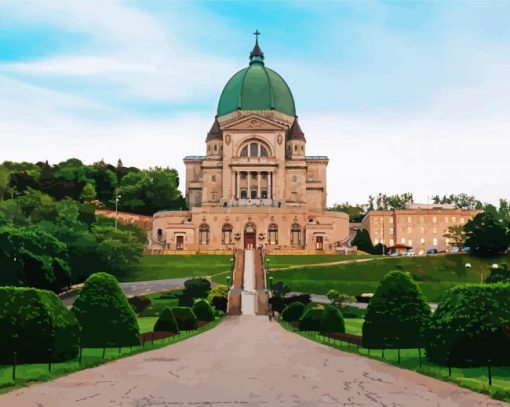 St Joseph Oratory Of Mount Royal Montreal paint by numbers