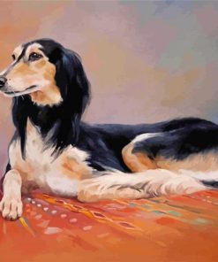 Saluki Dog Art paint by numbers