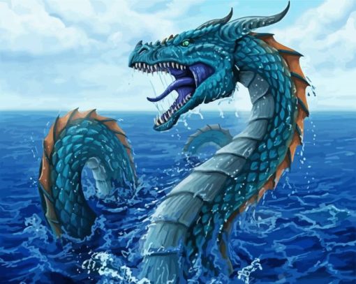 Sea Serpent Leviathan paint by numbers