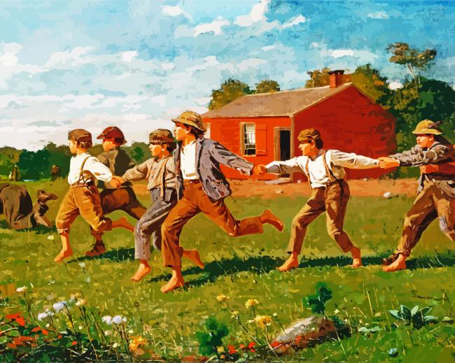 Snap The Whip Winslow Homer paint by number