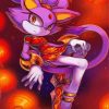 Sonic The Hedgehog Blaze The Cat paint by number
