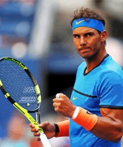 Spanish Tennis Player Rafael Nadal paint by numbers