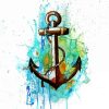 Splatter Anchor paint by number