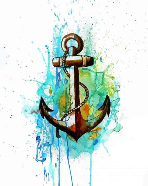 Splatter Anchor paint by number