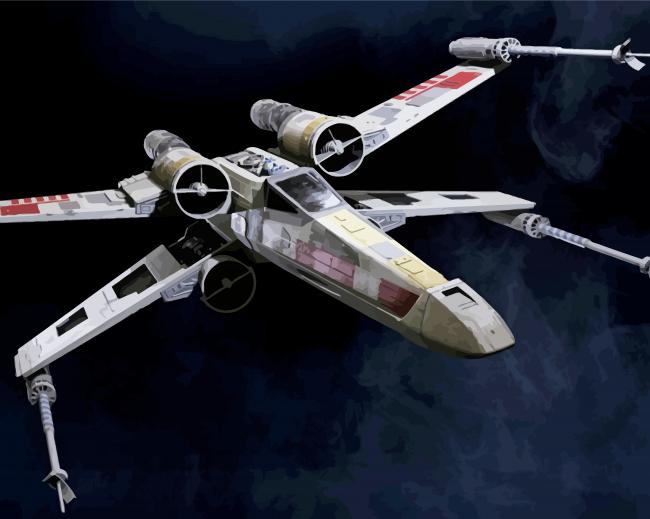 Star Wars Ship paint by number