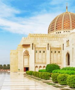 Sultan Qaboos Grand Mosque Muscat paint by numbers