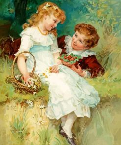 Sweethearts Frederick Morgan paint by number