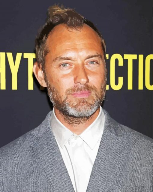 The Actor Jude Law paint by number