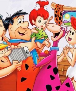 The Flintstones Characters paint by number