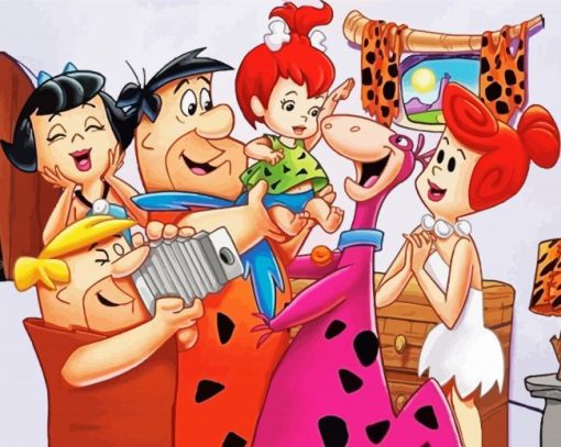 The Flintstones Characters paint by number