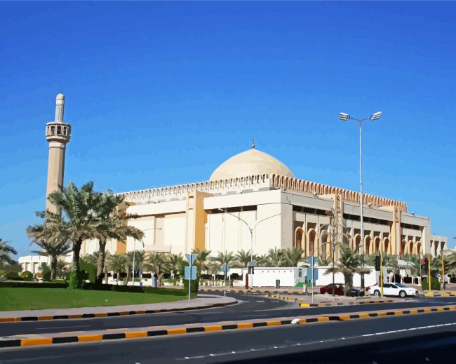 The Grand Mosque Of Kuwait paint by numbers