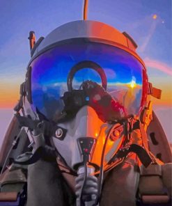 The Jet Fighter Pilot paint by number