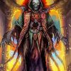 The Lich Skull paint by numbers