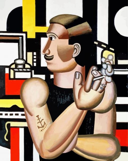 The Mechanic Fernard Leger paint by numbers