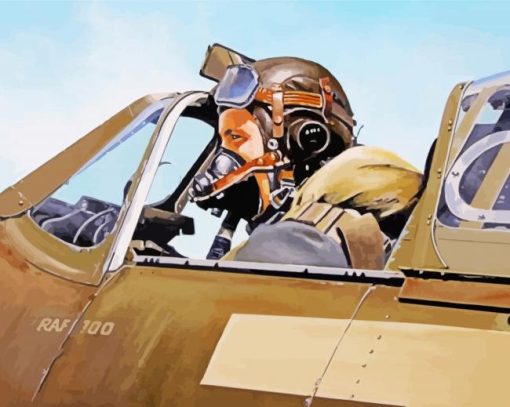 The Pilot Art paint by number
