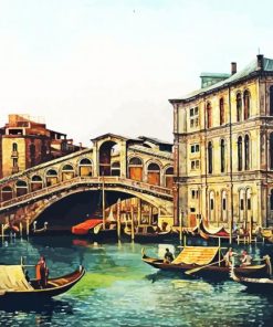 Venic Canal By Canaletto paint by number