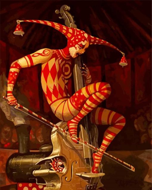 Violonist Jester paint by numbers