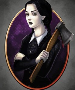 Wednesday Addams Family paint by number