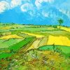 Wheat Fields Van Gogh paint by number