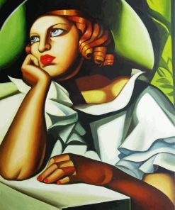 Wide Brimmed Hat Lempicka paint by numbers