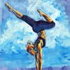 Yoga Handstand Art paint by number