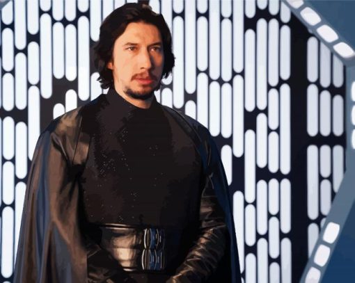 Adam Driver Kylo paint by numbers