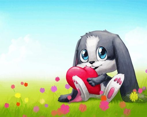 Adorable Bunny paint by number