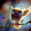 Adorable Cute Owl paint by number