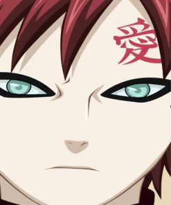 Aesthetic Gaara Face paint by number