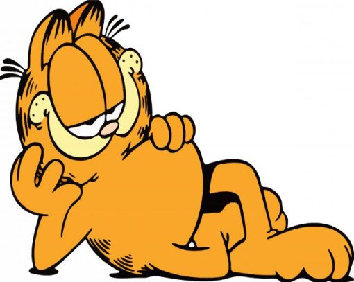 Aesthetic Garfield paint by number