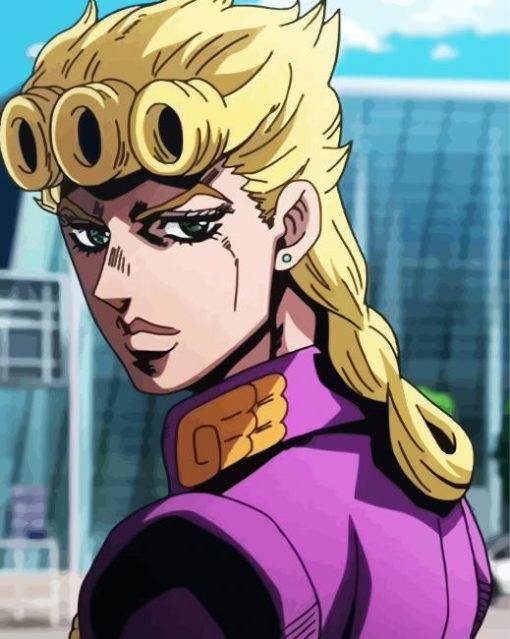 Aesthetic Giorno Giovanna Anime paint by number