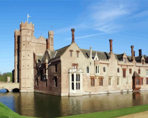 Aesthetic Oxburgh Hall Norfolk Building paint by number
