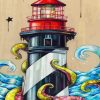 Aesthetic Lighthouse Nautical paint by number