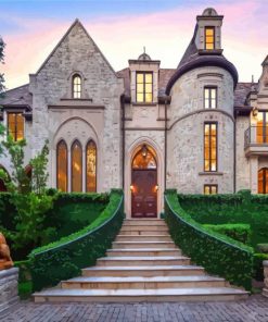 Aesthetic Luxury Mansion paint by number