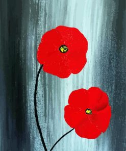 Aesthetic Poppies paint by number