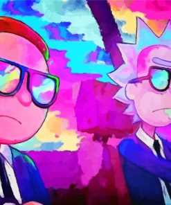 Aesthetic Rick And Morty paint by numbers